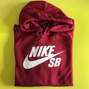 nike sb dark red hoodie